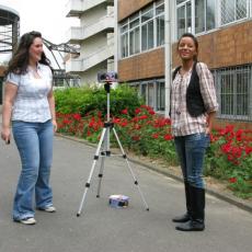 Etudiantes de l'atelier de photographie à sténopé, juin 2008.